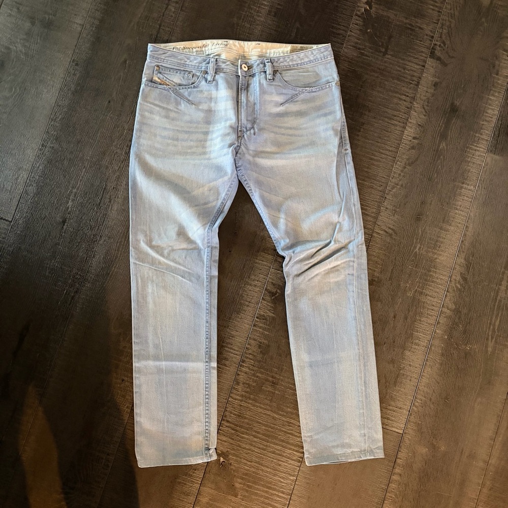 Diesel Men's Light Blue Slim Jeans